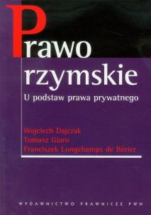 Okładka książki Prawo rzymskie