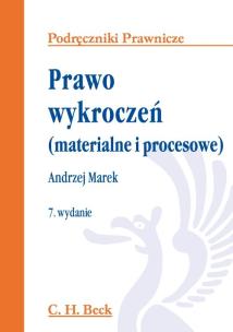 Okładka książki Prawo wykroczeń materialne i procesowe