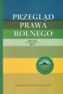 Opakowanie Przegląd Prawa Rolnego 1 (8) 2011