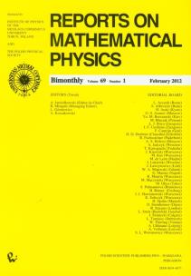 Opakowanie Reports on Mathematical Physics 69/1