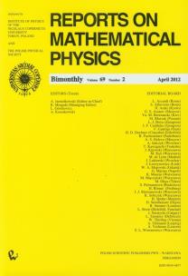 Opakowanie Reports on Mathematical Physics 69/2 Kraj