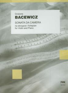 Okładka książki Sonata da camera na skrzypce i fortepian