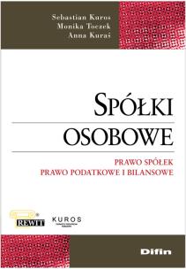 Okładka książki Spółki osobowe