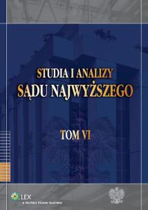 Opakowanie Studia i Analizy Sądu Najwyższego t.6