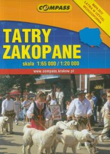 Opakowanie Tatry Zakopane mapa kieszonkowa 1:65 000