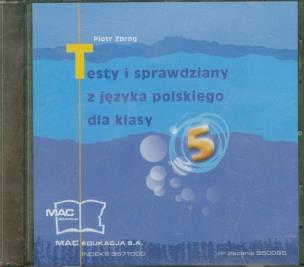 Okładka książki Testy i sprawdziany z języka polskiego 5