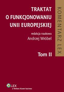 Okładka książki Traktat o funkcjonowaniu Unii Europejskiej t.2