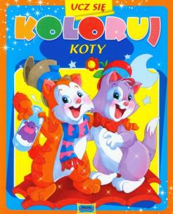 Okładka książki Ucz się koloruj - Koty