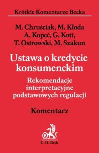 Okładka książki Ustawa o kredycie konsumenckim