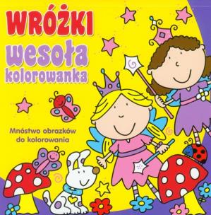 Okładka książki Wesoła kolorowanka - Wróżki