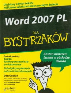 Okładka książki Word 2007 PL dla bystrzaków