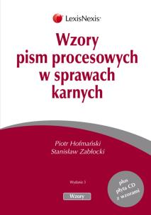 Okładka książki Wzory pism procesowych w sprawach karnych
