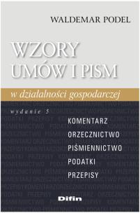 Okładka książki Wzory umów i pism w działalności gospodarczej z płytą CD