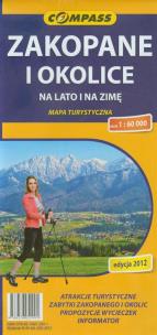 Opakowanie Zakopane i okolice na lato i zimę mapa turystyczna 1:60 000