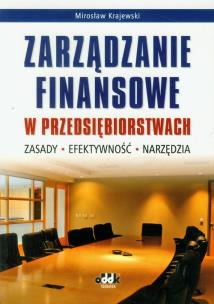 Okładka książki Zarządzanie finansowe w przedsiębiorstwach