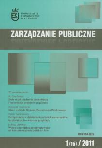 Opakowanie Zarządzanie publiczne 01/2007