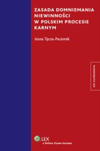 Okładka książki Zasada domniemania niewinności w polskim procesie karnym