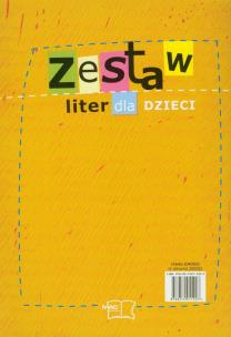 Okładka książki Zestaw liter dla dzieci