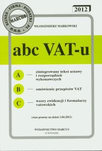Okładka książki ABC VAT-u 2012