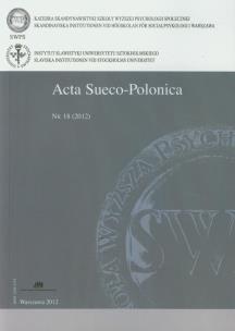 Opakowanie Acta Sueco Polonica 18/2012