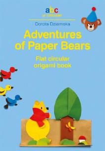 Okładka książki Adventures of Paper Bears. Flat circular origami