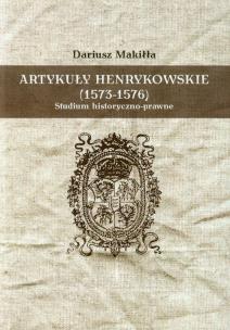 Okładka książki Artykuły henrykowskie 1573-1576