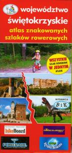 Okładka książki Atlas znakowanych szlaków rowerowych Województwo świętokrzyskie