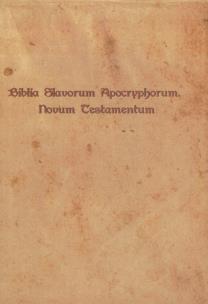Opakowanie Biblia Slavorum Aporcryphorum Novum Testamentum