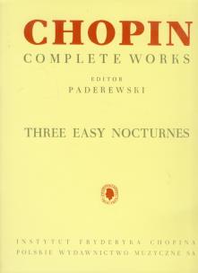 Okładka książki Chopin -Trzy łatwe nokturny
