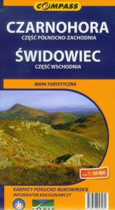 Opakowanie Czarnohora część północno-zachodnia Świdowiec część wschodnia mapa turystyczna