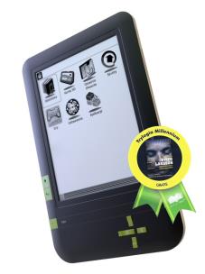 Opakowanie Czytnik Onyx Boox X61S + Millennium Larssona i powieść Nielegalni gratis