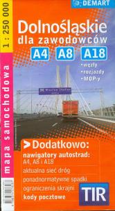 Okładka książki Dolnośląskie TIR mapa dla zawodowców