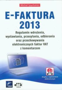 Okładka książki E-FAKTURA 2013
