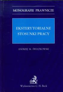 Okładka książki Eksterytorialne stosunki pracy