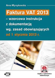 Okładka książki Faktura VAT 2013