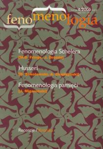 Okładka książki Fenomenologia 4/2006