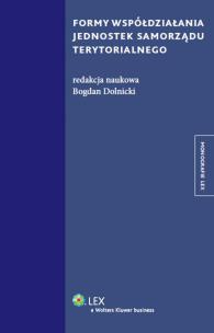 Okładka książki Formy współdziałania jednostek samorządu terytorialnego