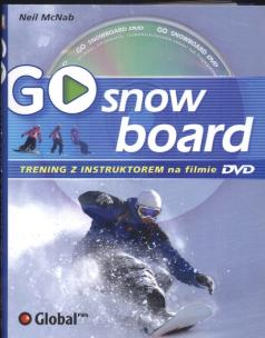 Okładka książki GO Snowboard Trening z  instruktorem na filmie DVD