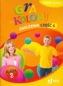 Okładka książki Gra w kolory kl. 2 Ćwiczenia część 4