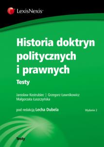 Okładka książki Historia doktryn politycznych i prawnych Testy