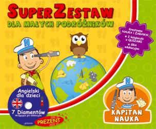 Okładka książki Kapitan Nauka SuperZestaw dla małych podróżników