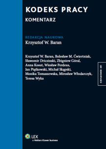 Okładka książki Kodeks pracy Komentarz