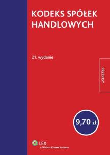 Okładka książki Kodeks spółek handlowych Przepisy