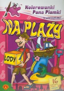 Okładka książki Kolorowanki Pana Plamki - Na plaży ALEX