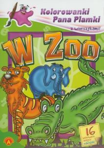 Okładka książki Kolorowanki Pana Plamki - W Zoo ALEX
