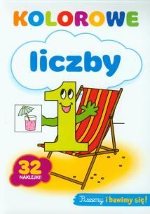 Okładka książki Kolorowe liczby 32 naklejki