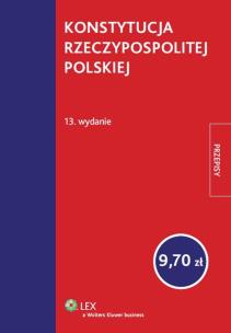 Okładka książki Konstytucja Rzeczypospolitej Polskiej Przepisy
