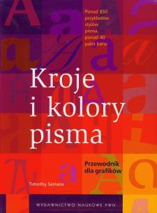 Okładka książki Kroje i kolory pisma Przewodnik dla grafików