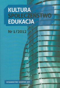 Opakowanie Kultura społeczeństwo edukacja Nr 1/2012
