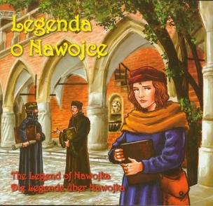 Okładka książki Legenda o Nawojce wersja pol. ang. niem.